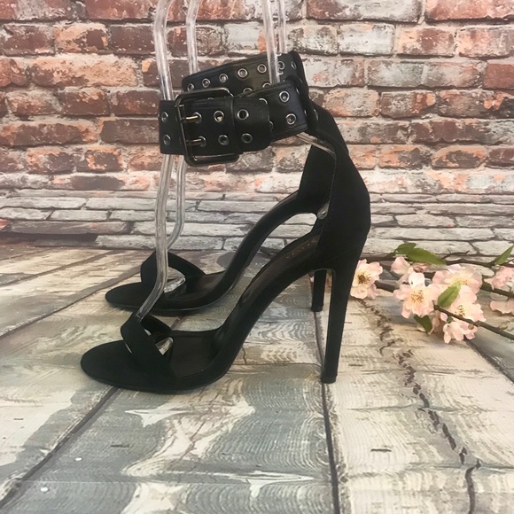 Olivia Ferguson Shoes Olivia Ferguson Black Strap Ankle Buckle